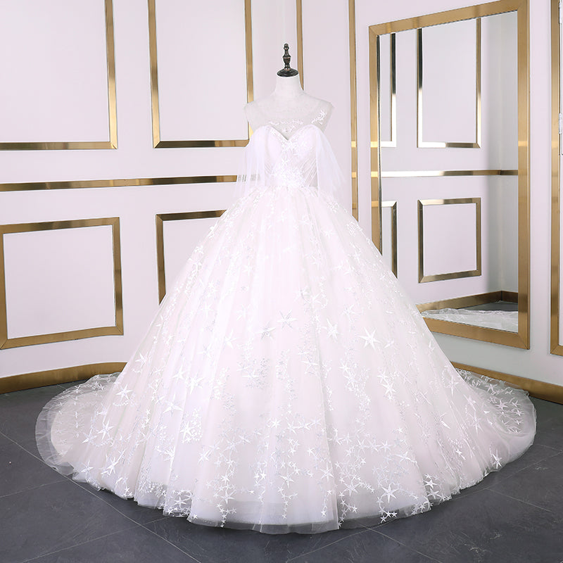 Charming Sweetheart Applique Lace Vintage Bridal Wedding Dress Princess Wedding Dresses Bridal Gown 2020