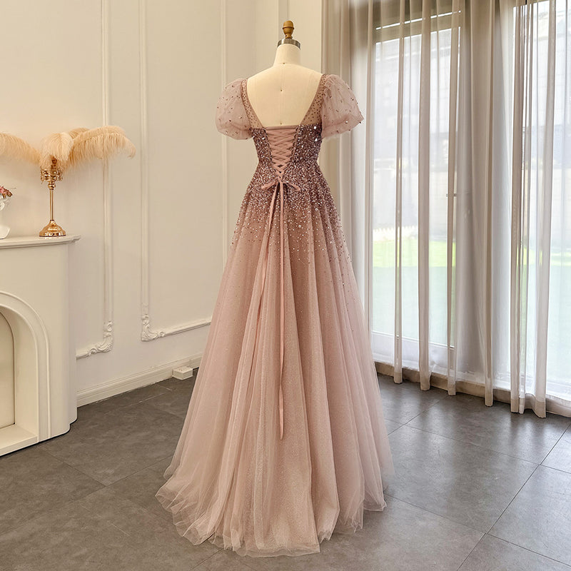 Copy of Cap Sleeves Long Evening Dresses A Line Organza Formal Party Prom Gowns Dress Event Vestidos Robes De Soirée