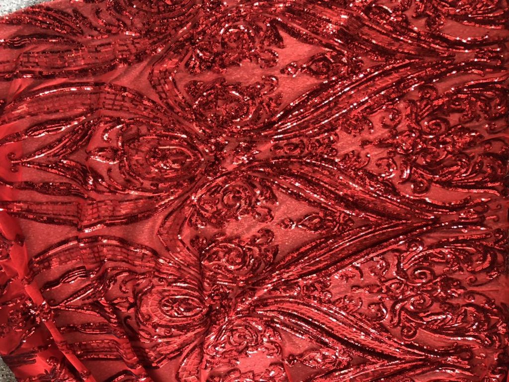 Sexy Deep V Neck Mermaid Red Luxe Sequins Prom Dresses Lace Up Party Dresses